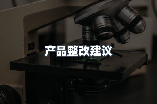 产品整改建议